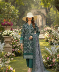 Hafiz Textile Maham Premium Printed Lawn 3 Piece Suit – Green