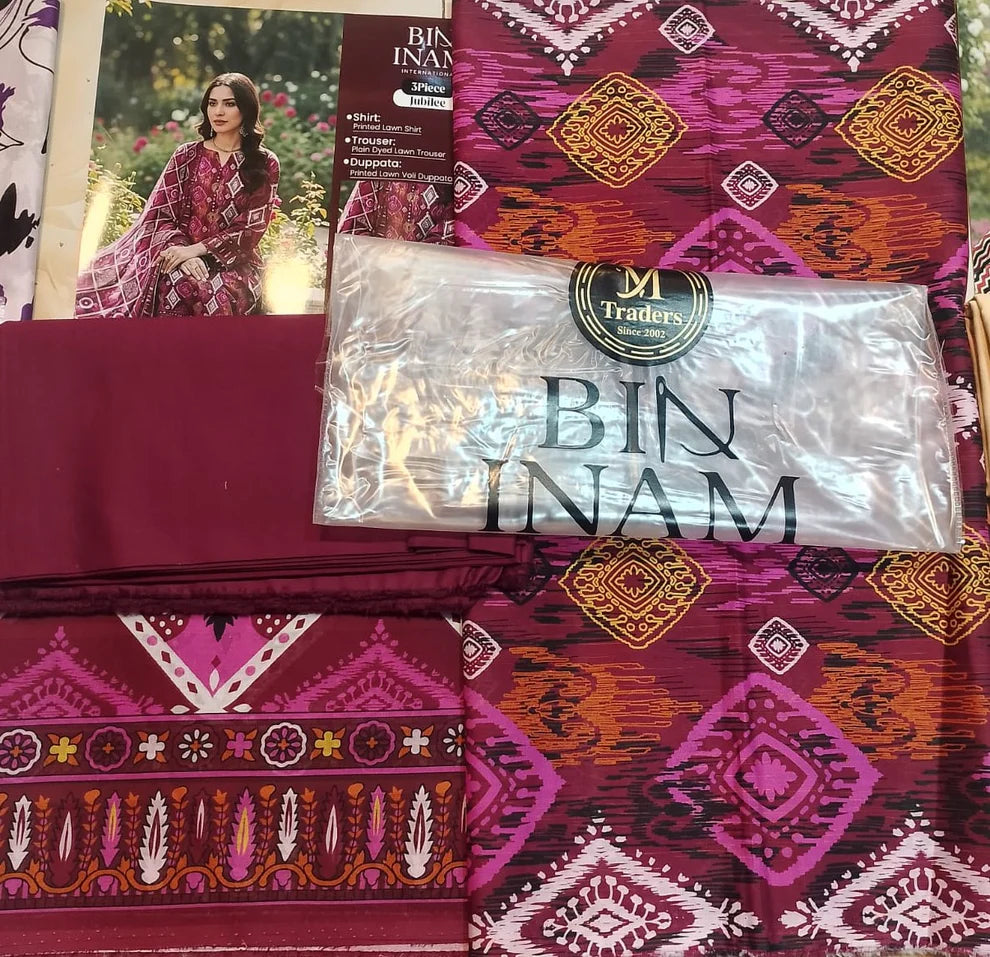 Jubilee Luxury Printed Summer Lawn 3pc D11