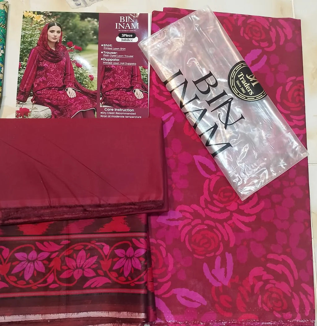 Jubilee Luxury Printed Summer Lawn 3pc D13