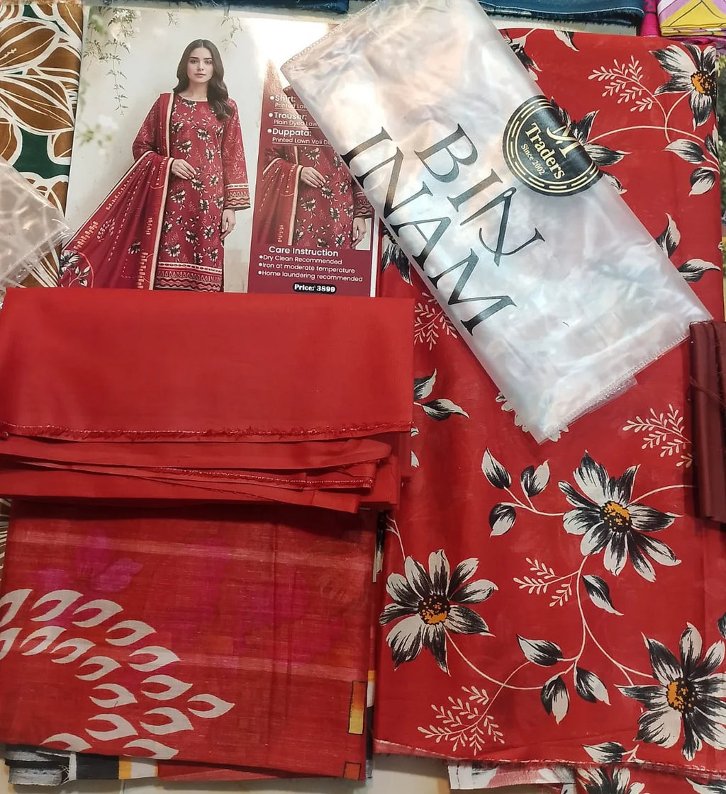 Jubilee Luxury Printed Summer Lawn 3pc D14