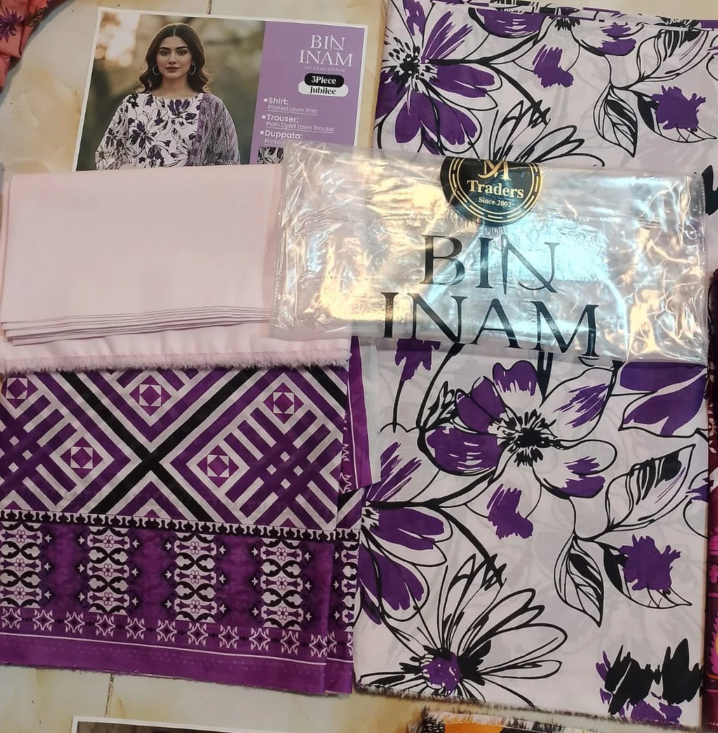 Jubilee Luxury Printed Summer Lawn 3pc D5