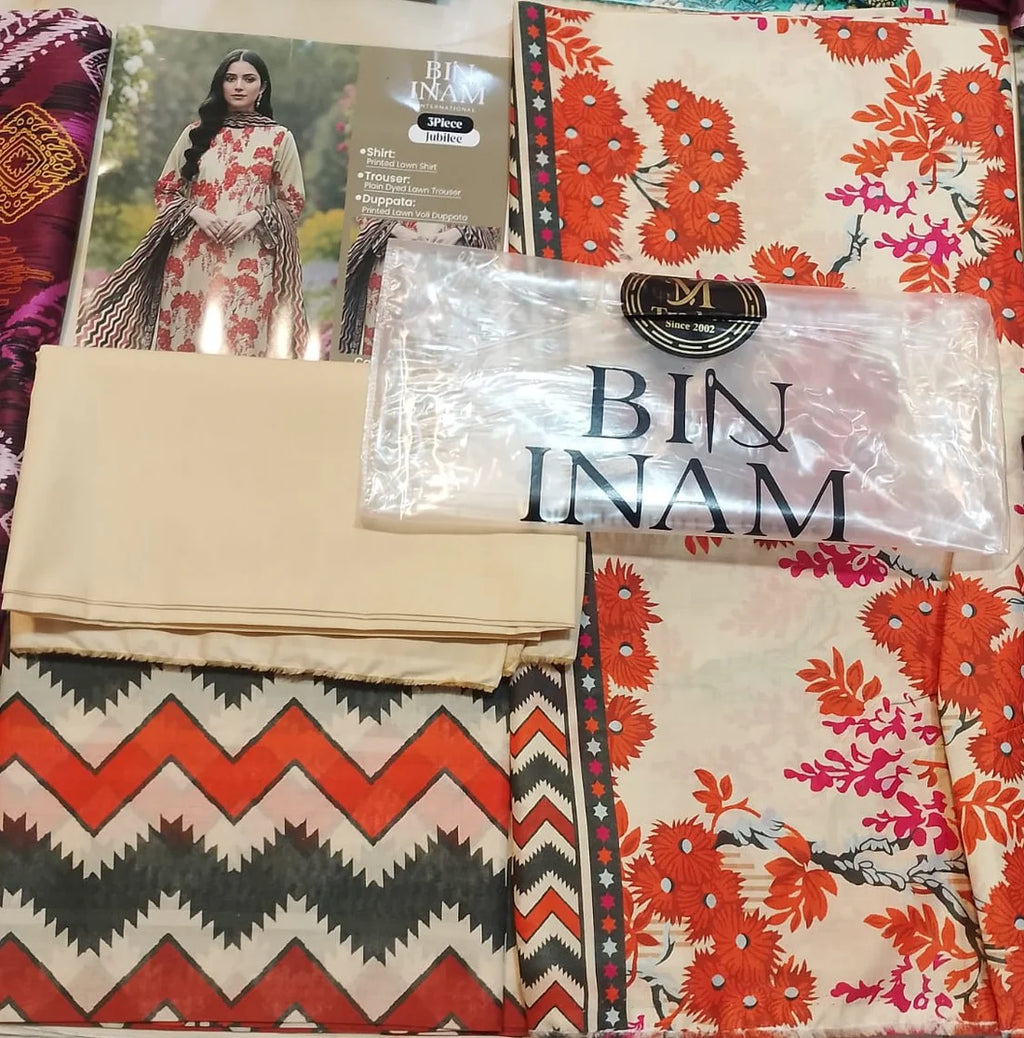 Jubilee Luxury Printed Summer Lawn 3pc D16