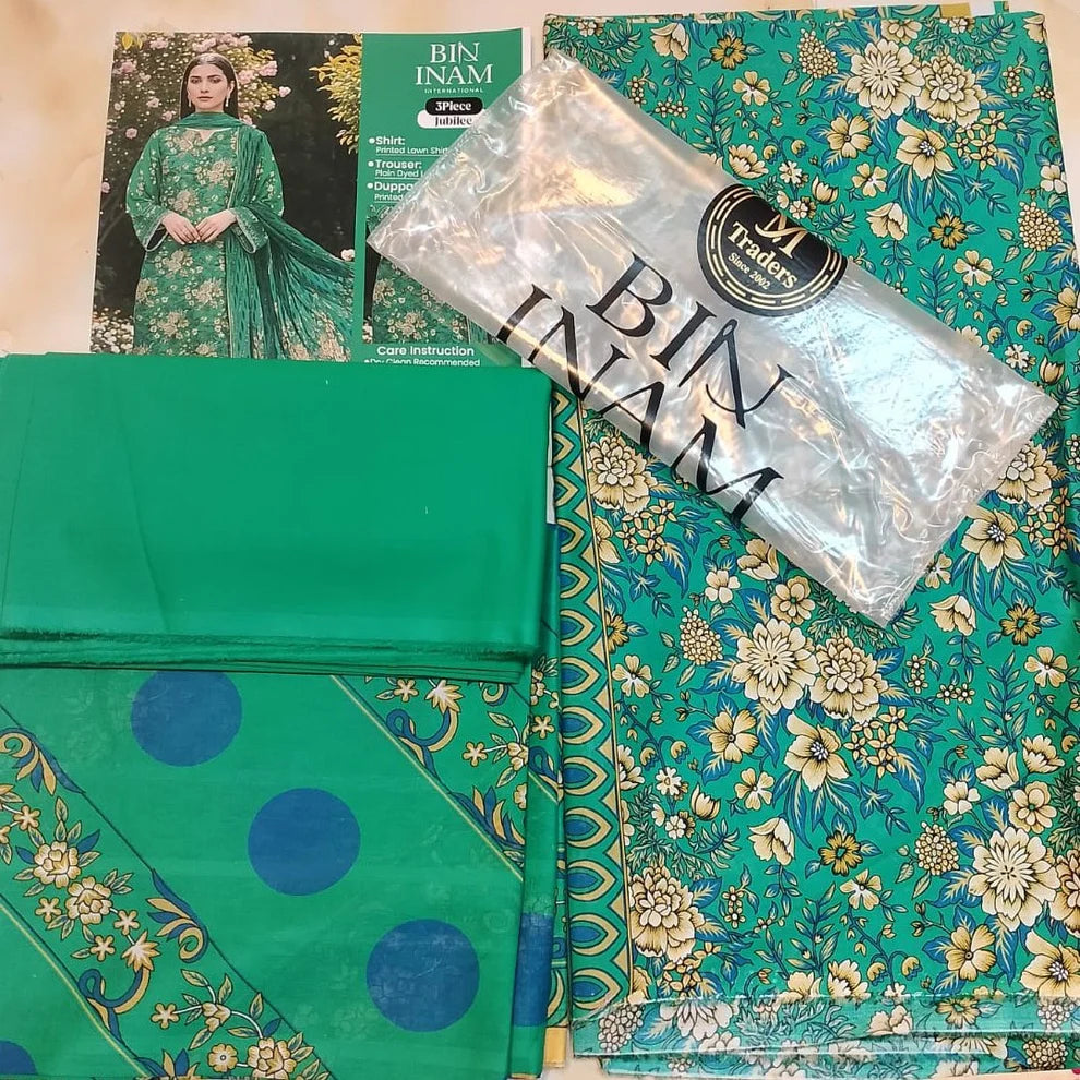 Jubilee Luxury Printed Summer Lawn 3pc D8