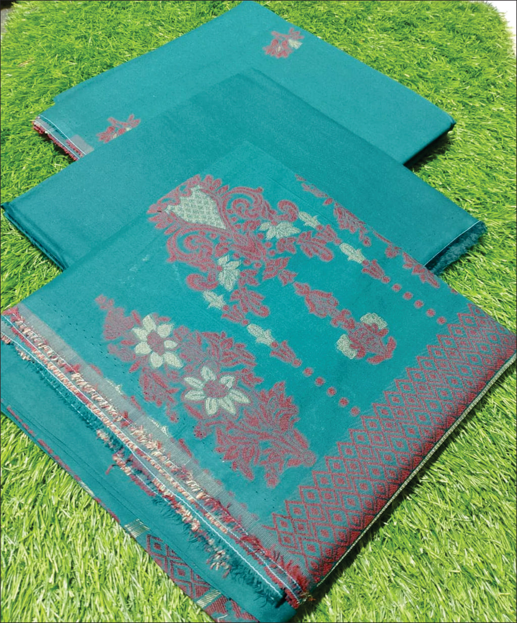 Saya Premium Jaquard 3pc Summer Suit Vol-3-D9