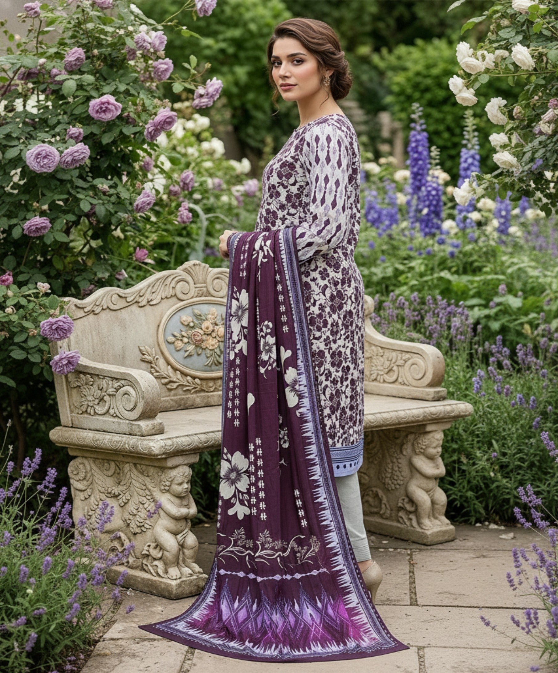 Jubilee Luxury Printed Summer Lawn 3pc D15