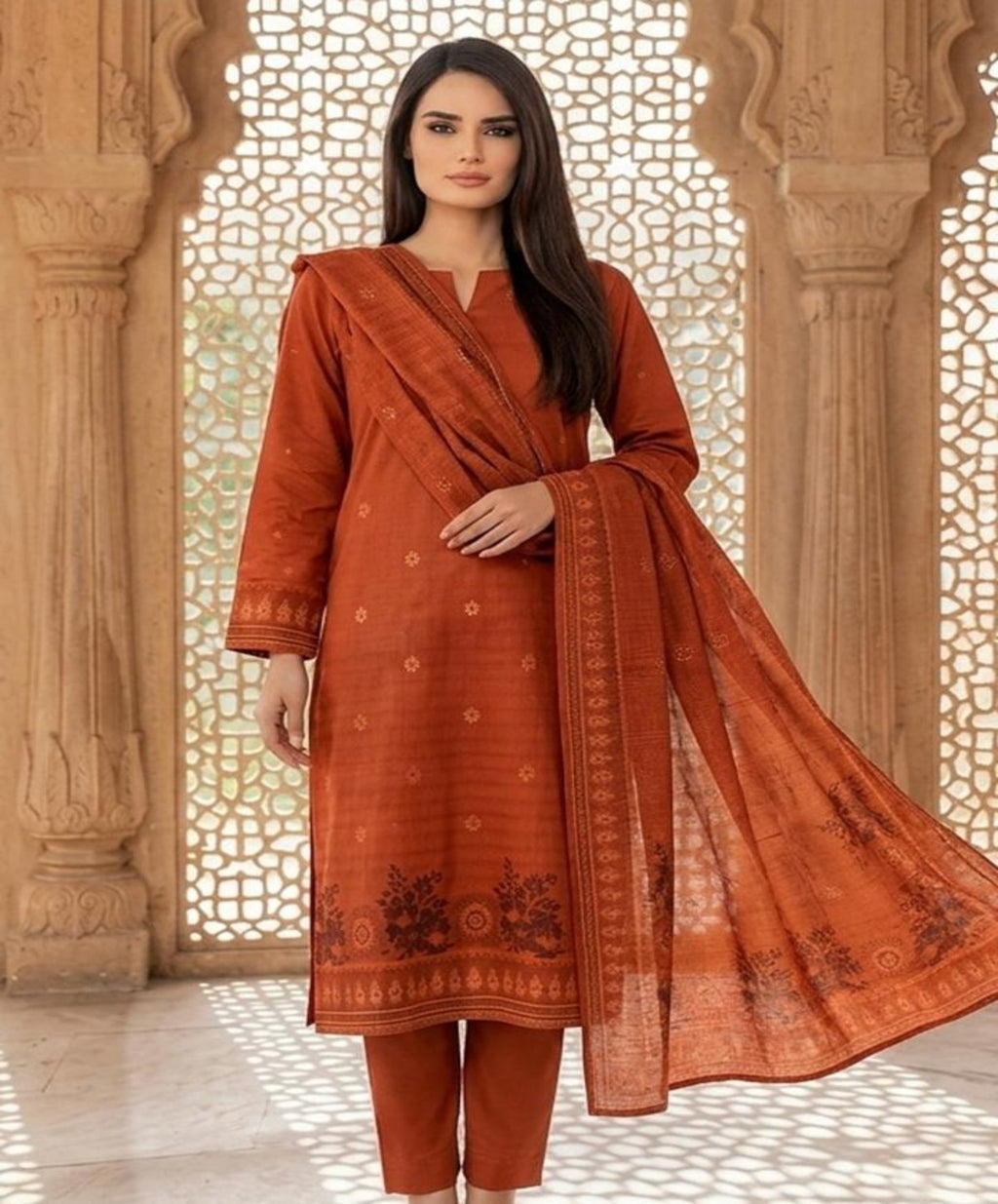 Regalia Jacquard Printed Lawn 3pc vol.2.D5