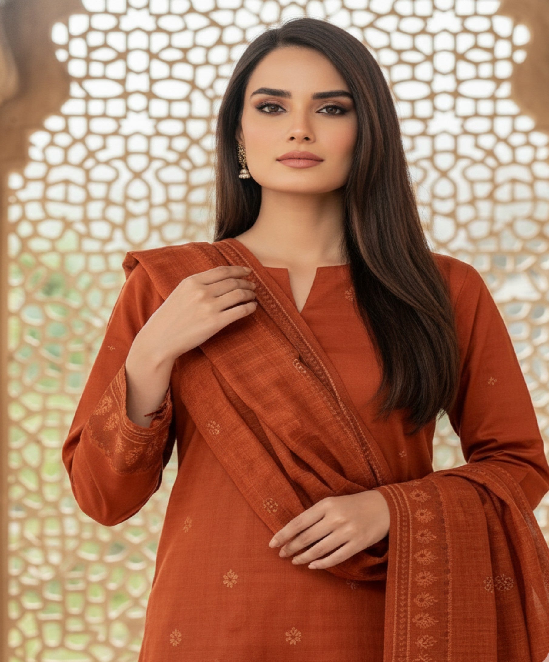 Regalia Jacquard Printed Lawn 3pc vol.2.D5