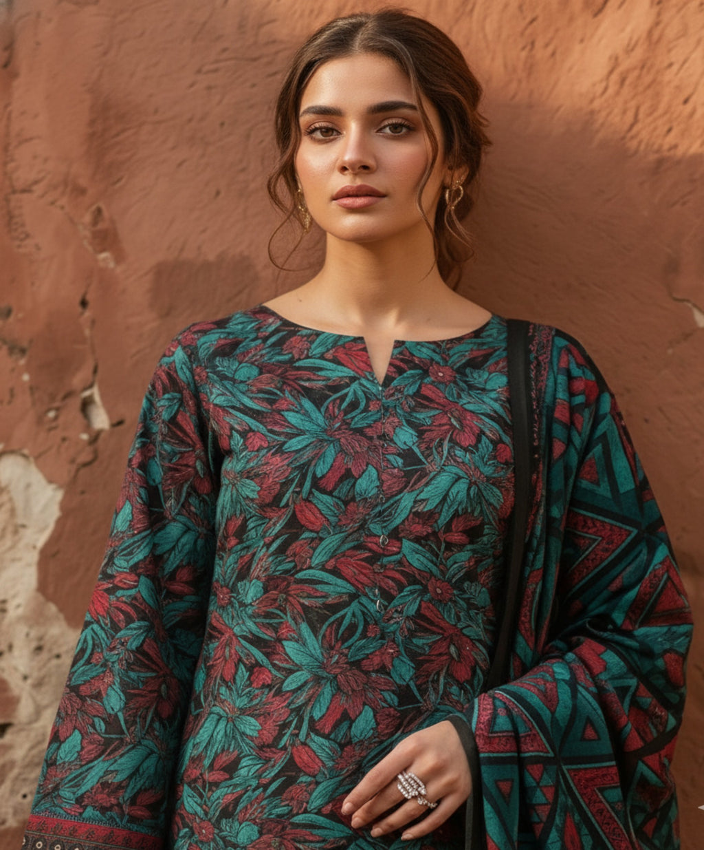 Jubilee Luxury Printed Summer Lawn 3pc D4