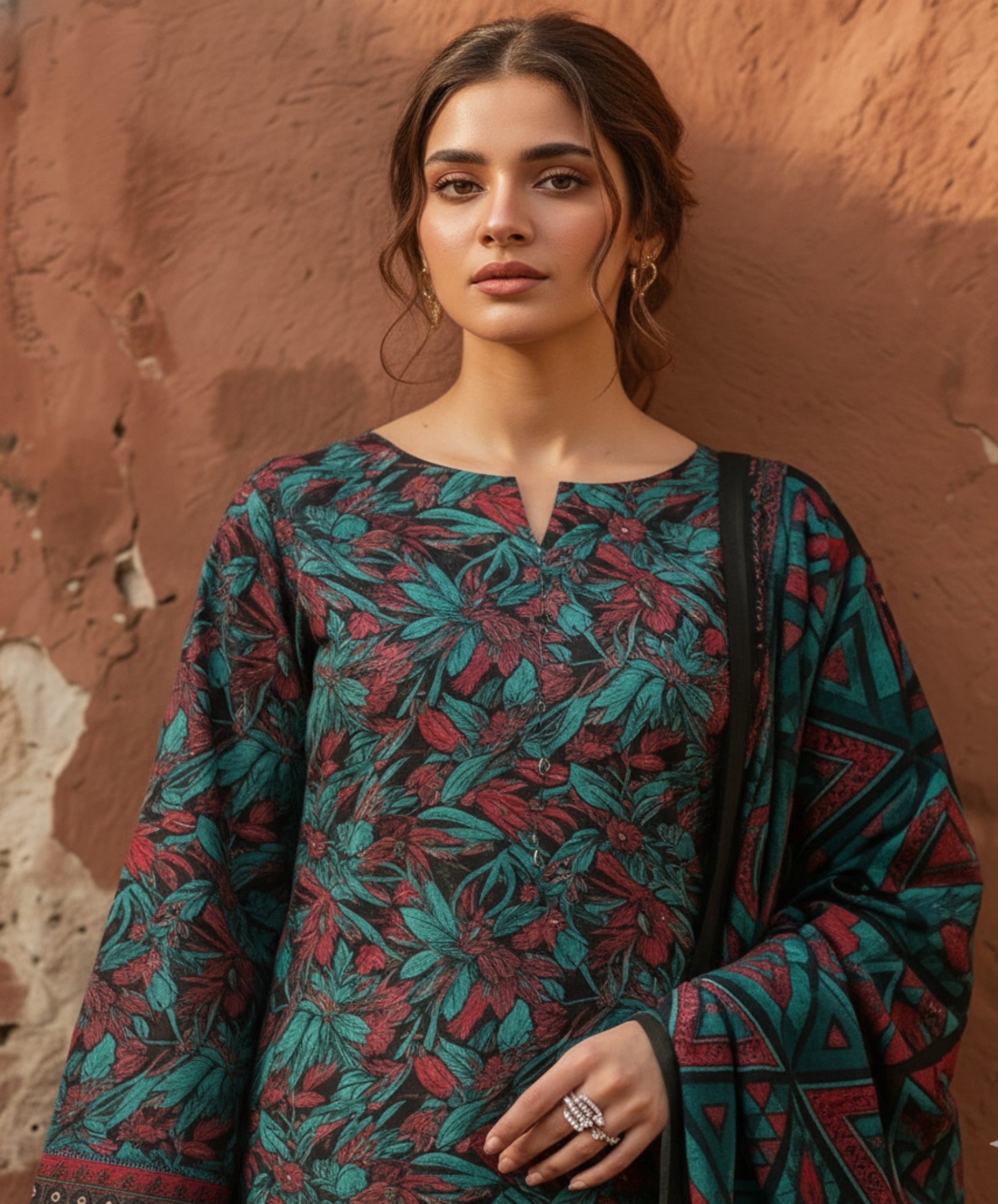 Jubilee Luxury Printed Summer Lawn 3pc D4