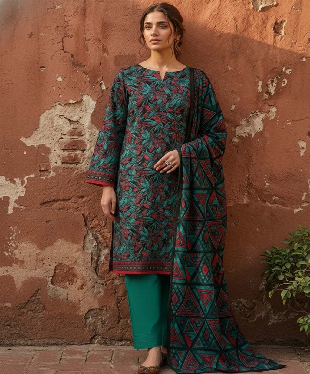 Jubilee Luxury Printed Summer Lawn 3pc D4