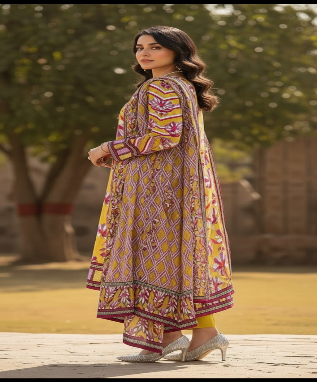 Jubilee Luxury Printed Summer Lawn 3pc D2