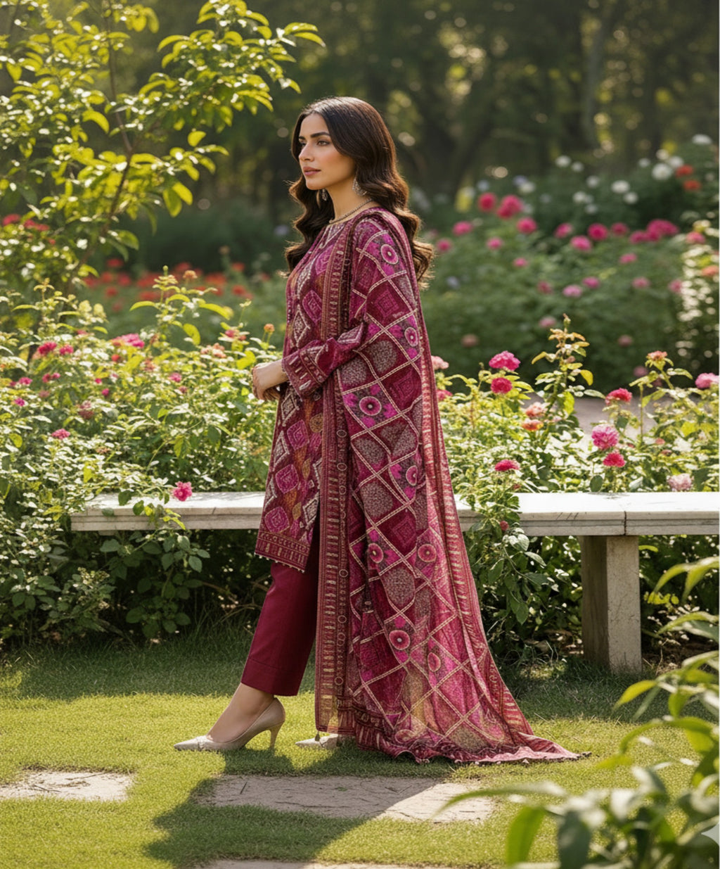 Jubilee Luxury Printed Summer Lawn 3pc D11