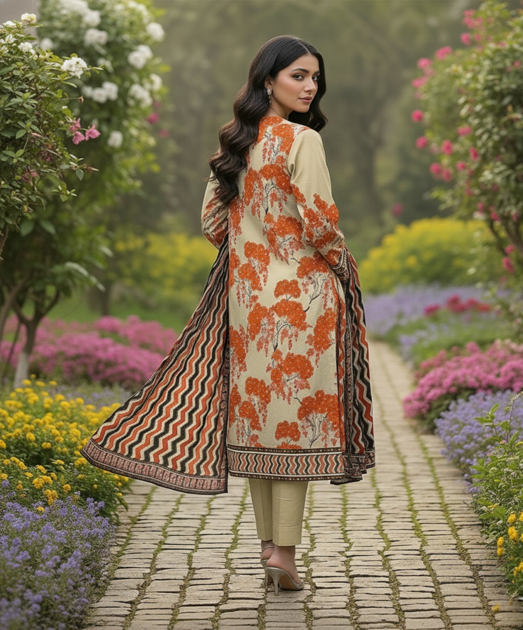 Jubilee Luxury Printed Summer Lawn 3pc D16