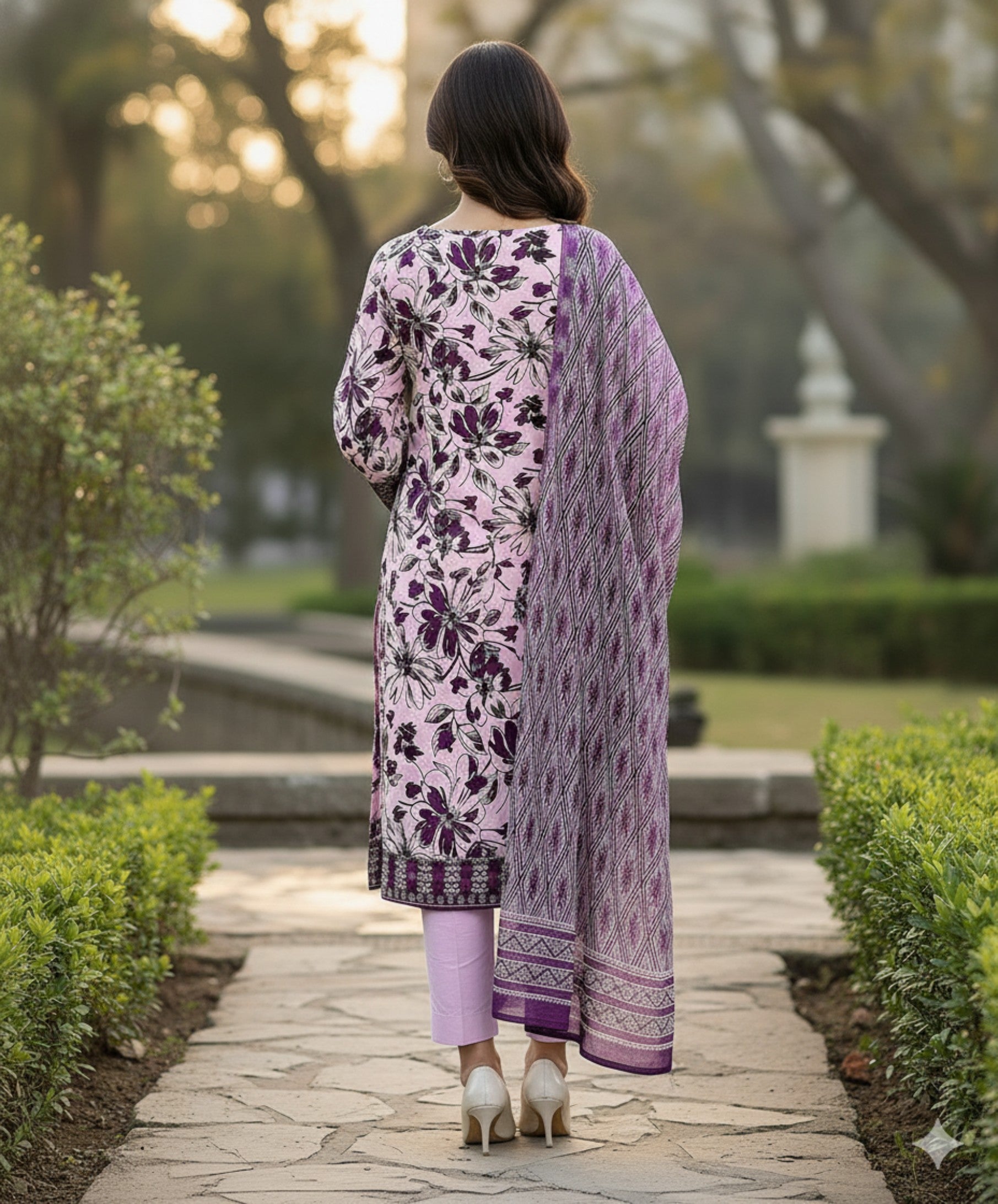 Jubilee Luxury Printed Summer Lawn 3pc D5