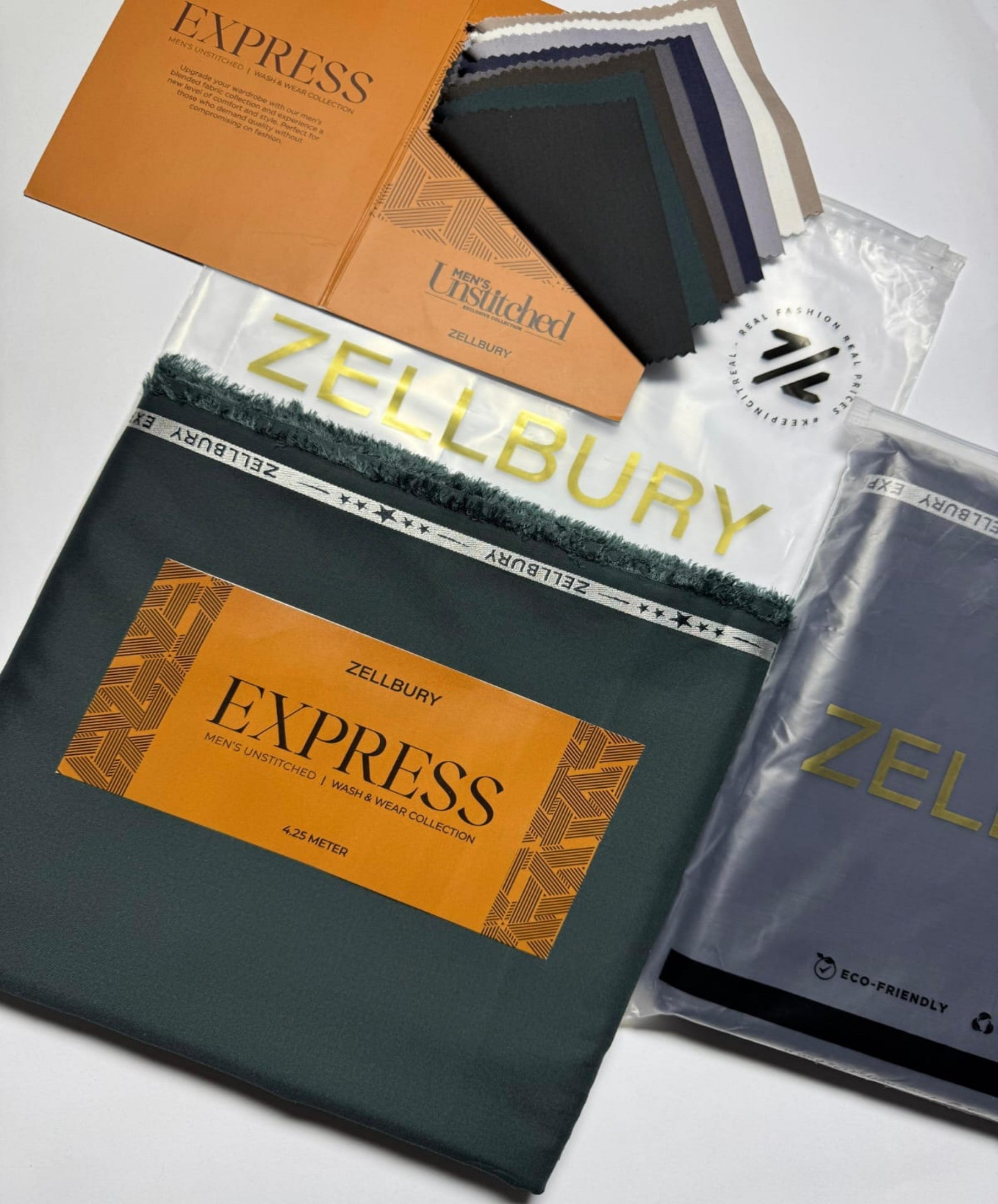 Zellbury EXPRESS - Men's Unstitched | Wash & Wear Collection