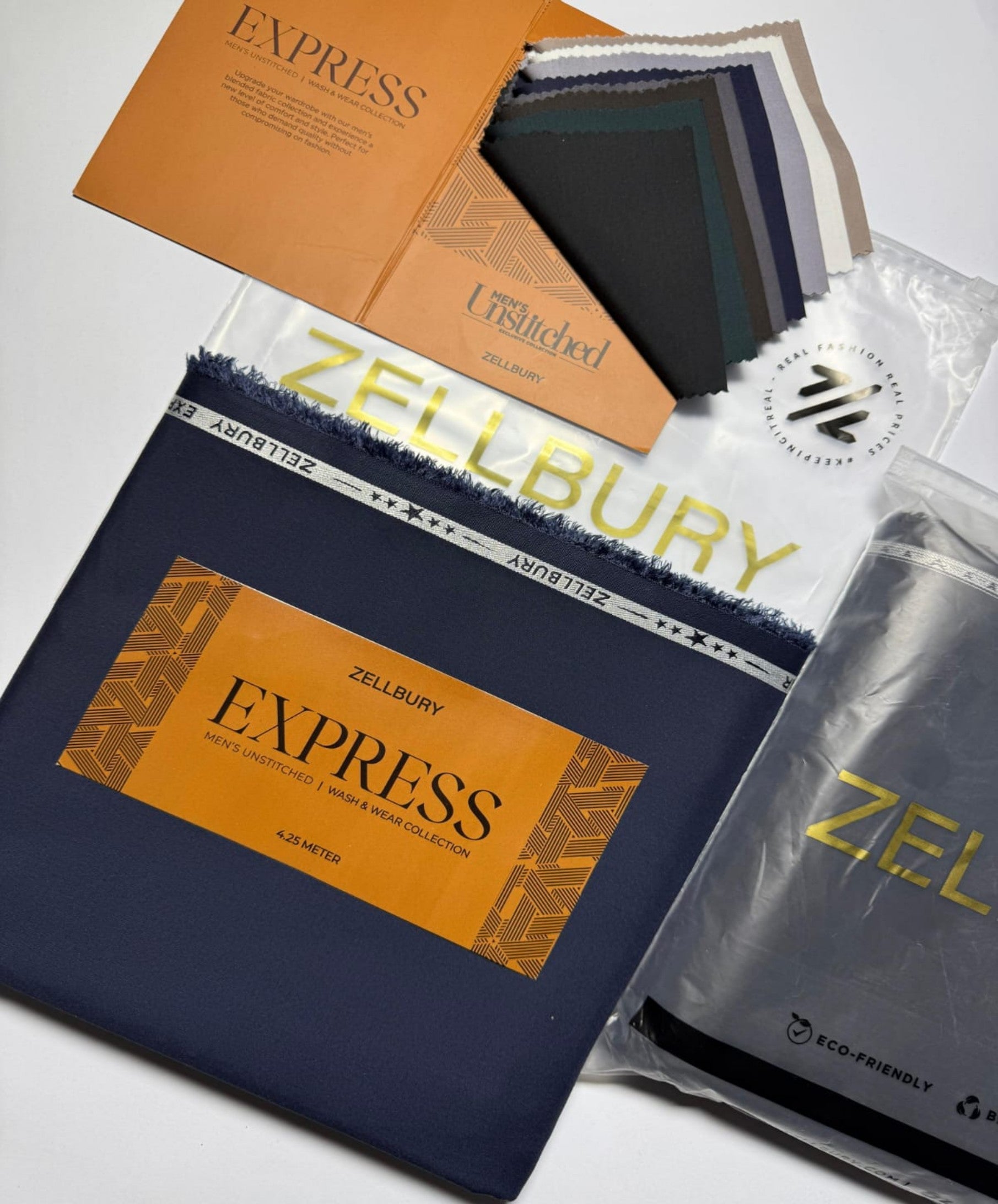 Zellbury EXPRESS - Men's Unstitched | Wash & Wear Collection