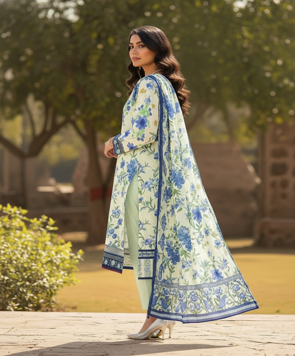 Jubilee Luxury Printed Summer Lawn 3pc D5