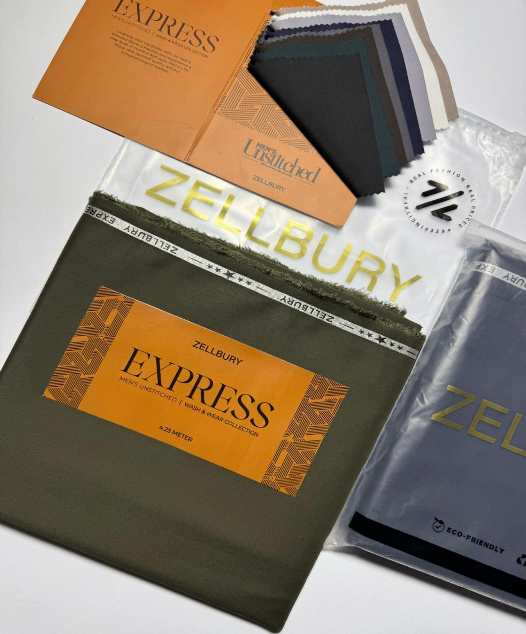 Zellbury EXPRESS - Men's Unstitched | Wash & Wear Collection