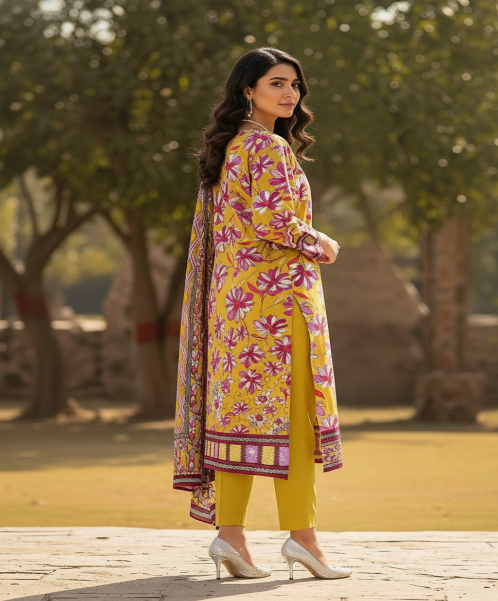 Jubilee Luxury Printed Summer Lawn 3pc D2
