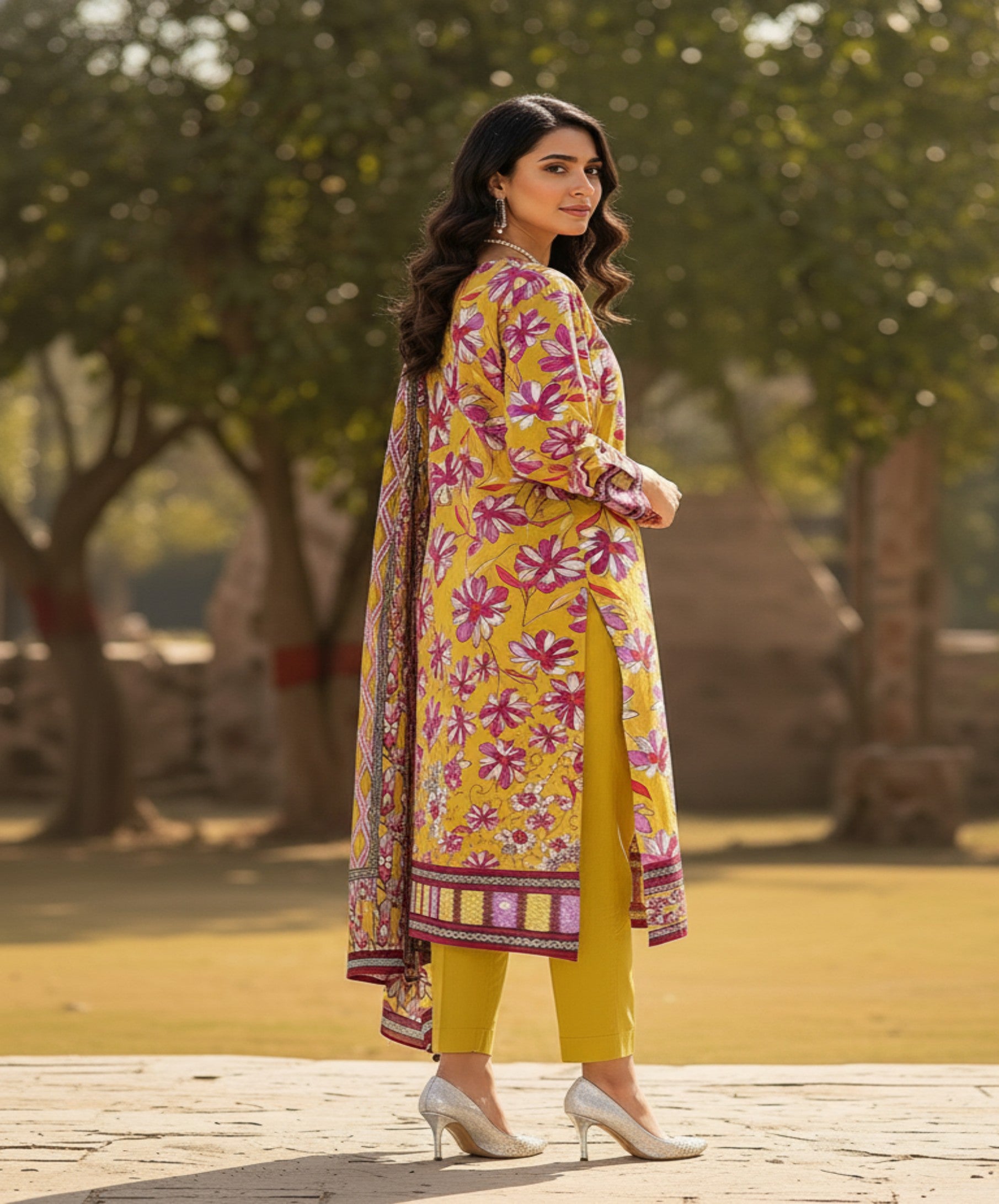 Jubilee Luxury Printed Summer Lawn 3pc D2