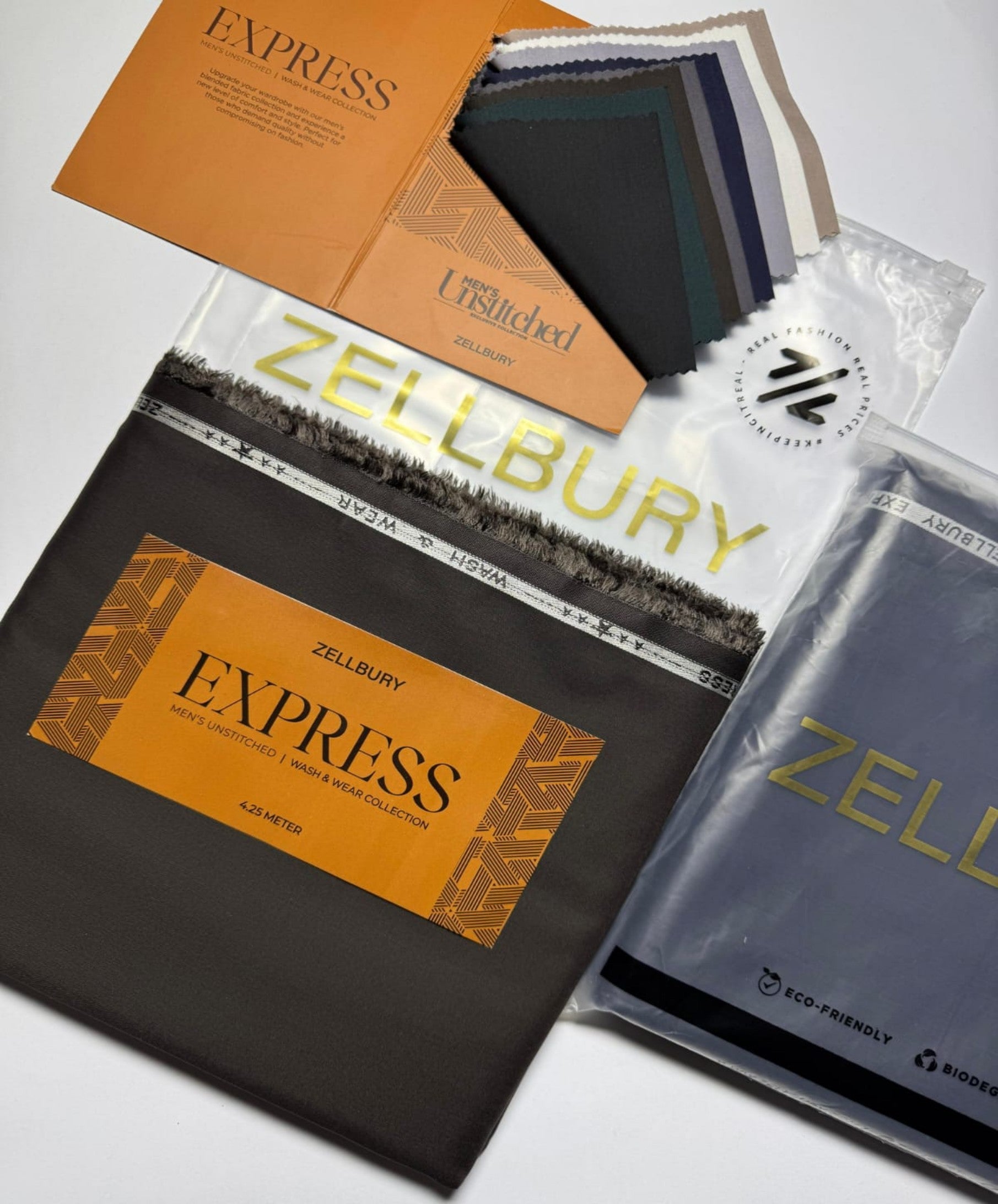 Zellbury EXPRESS - Men's Unstitched | Wash & Wear Collection