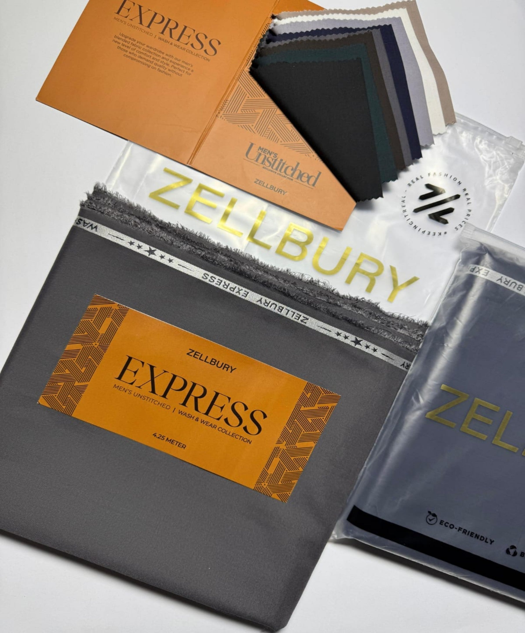 Zellbury EXPRESS - Men's Unstitched | Wash & Wear Collection