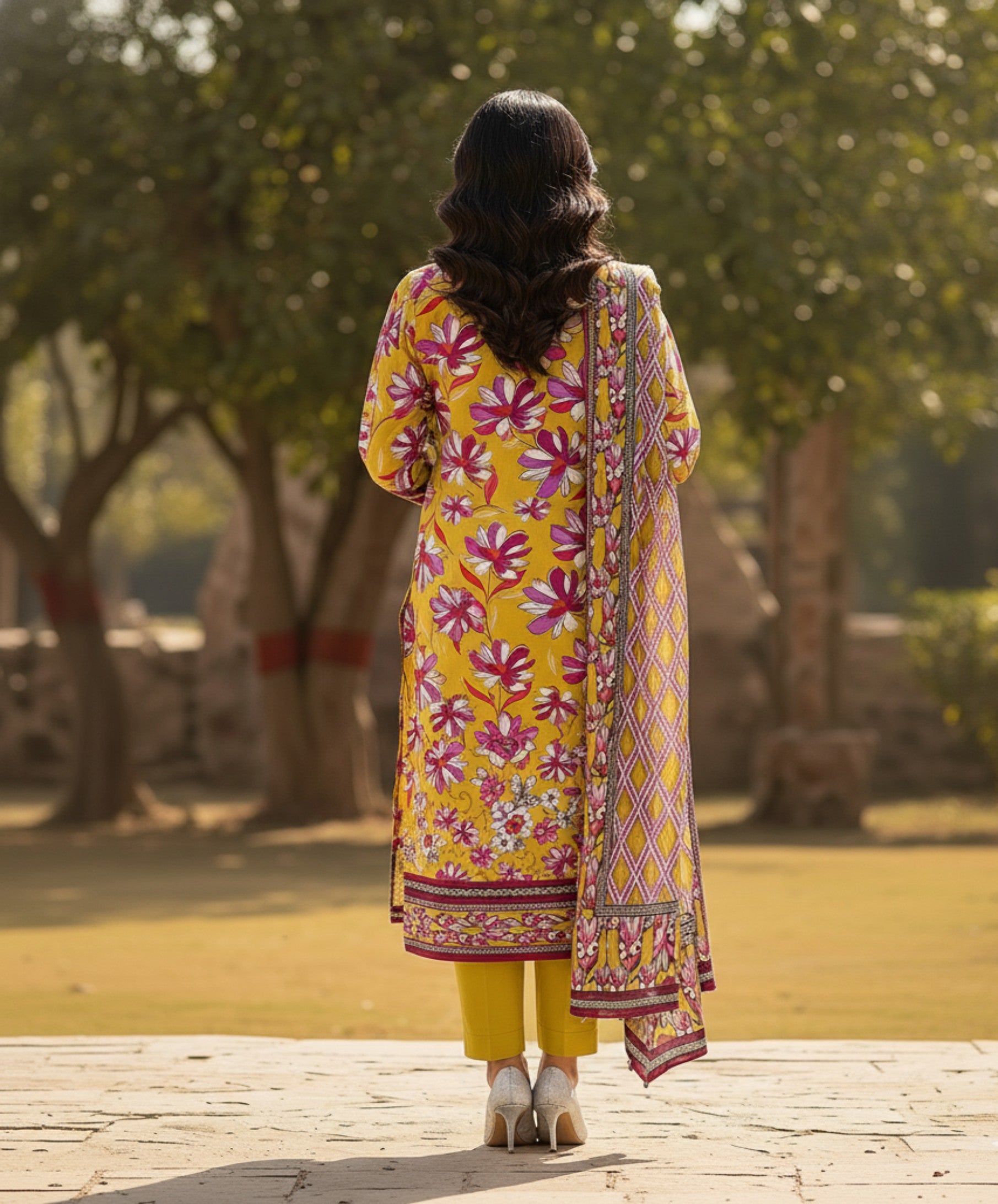 Jubilee Luxury Printed Summer Lawn 3pc D2