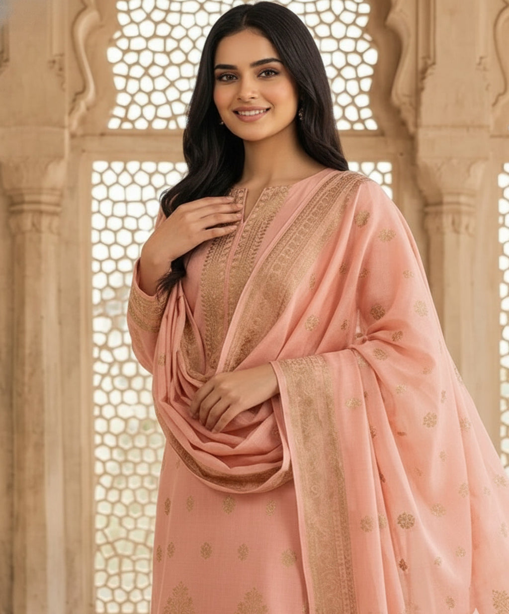 Regalia Jacquard Printed Lawn 3pc vol.2.D4