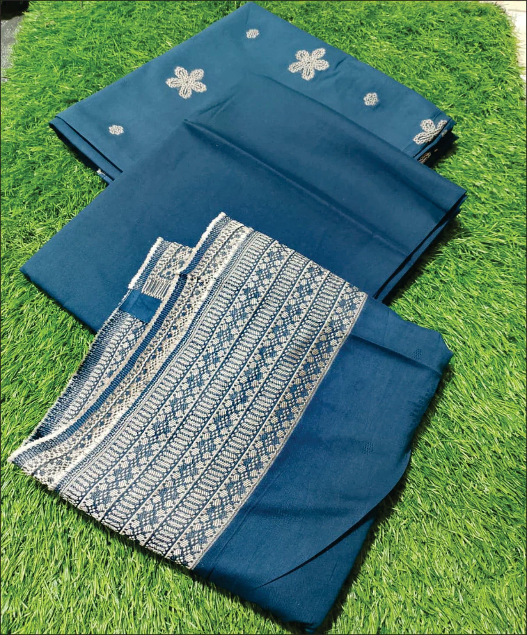 Saya Premium Jaquard 3pc Summer Suit Vol-3-D5